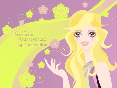 Spring fashionable girl