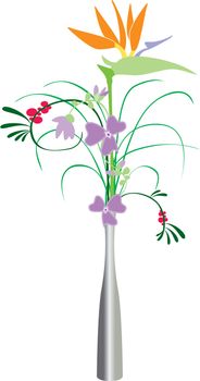 exotic flower in a vase