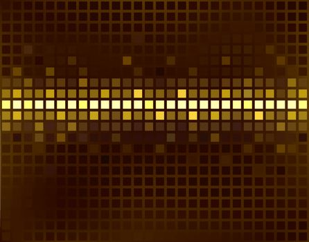 Abstract editable vector illustration of brown squares