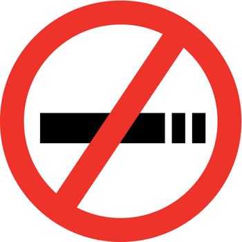 A no smoking sign or symbol
