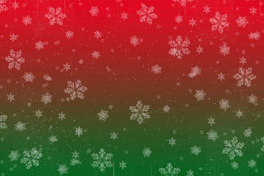abstract red and green christmas snow image for a great background