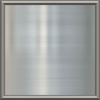 great image of shiny silver or steel plate in frame 