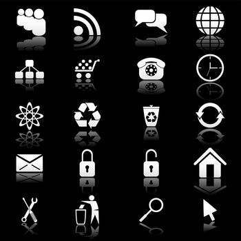Set of vector icons for web design