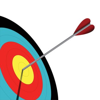 vector illustration of an archery target
