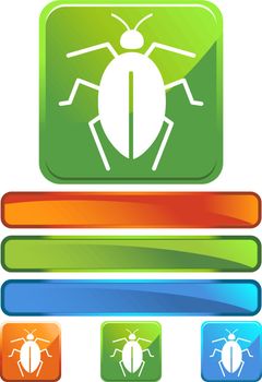 A set of bug icons.