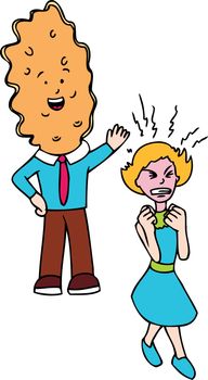 Cartoon image representing a person that is always a flake.