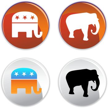 An image of political buttons.