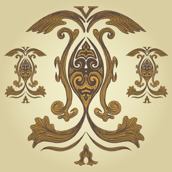 Design element of a royal crest.