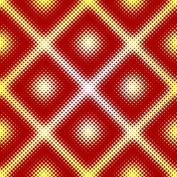 Editable vector seamless tile of a halftone pattern