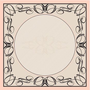 Vector illustration - frame background with ornaments