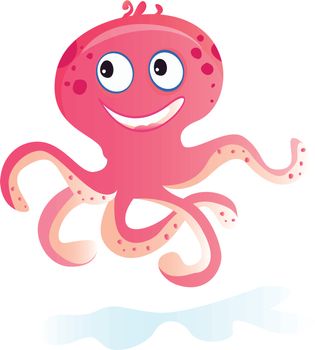 Vector Illustration of funny sea animal. See similar pictures in my portfolio! 