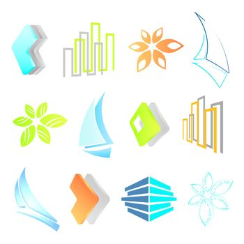 set of icons, vector illustration