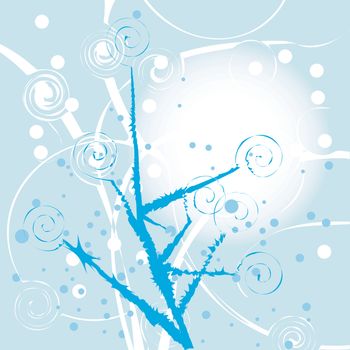 Ice frost background, vector illustration
