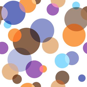 Abstract seamless pattern with chaotic balls (vector, EPS 10)