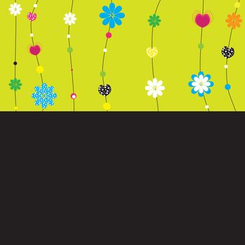 Colorful Flowers. Vector illustration
