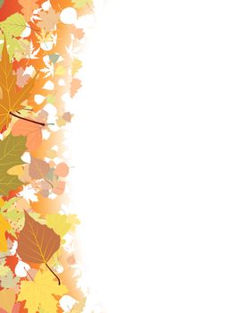 Autumn background template. EPS 8 vector file included