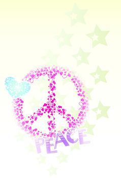 shiny peace and heart social value logo