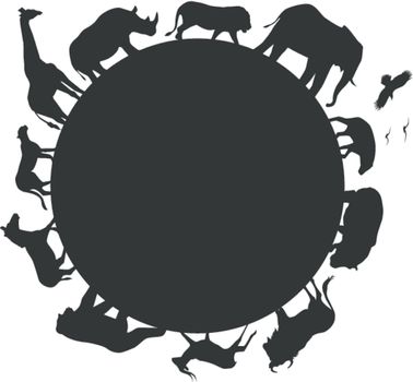 Vector illustration of Animal africa