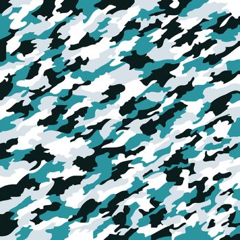 aqua camouflage texture, abstract vector art illustration