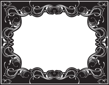 old fashioned frame in vector format very easy to edit, individual objects