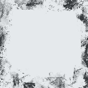 grunge frame or border on grey background