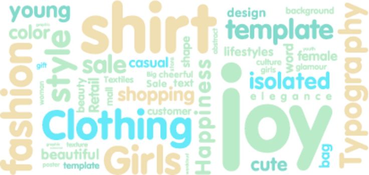 Tag cloud on the subject of style, fashion on white