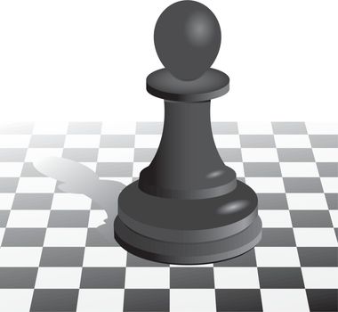Chess pawn vector