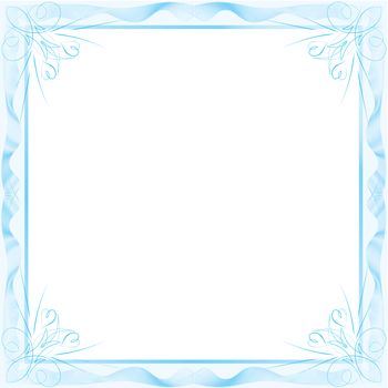 Dark blue framework. The illustrated pattern on white background