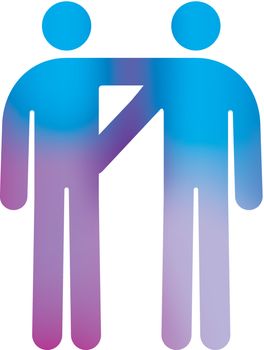 Vector Pictogram of Male Couple