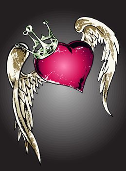 heart gothic tattoo