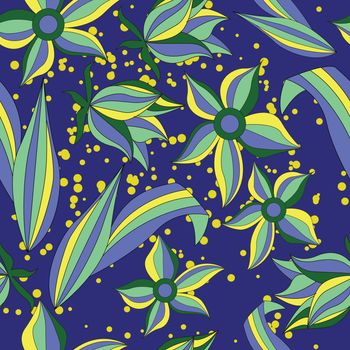 vector seamless pattern with bright colors