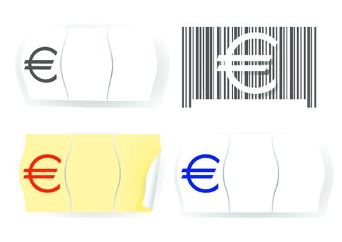 Euro price tag