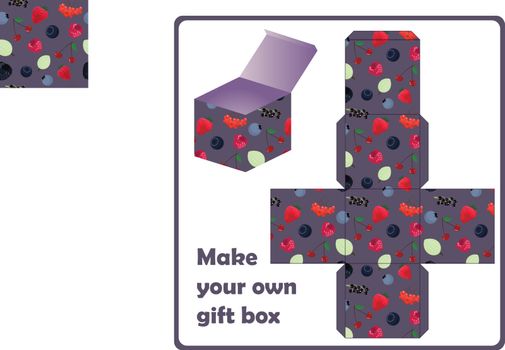 gift box scheme with berries