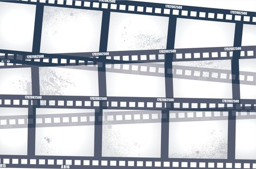 Old negative film strip 