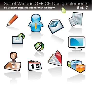 Set of Office Abstract Design Elements - Set 7