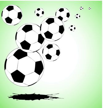 the vector abstract soccer background - vector illustration