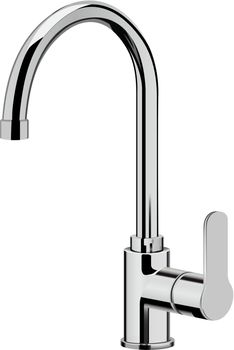 vector realistic kitchen tap on white background