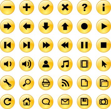 Icons Set for Web Applications,  Universal icons Set - Vector