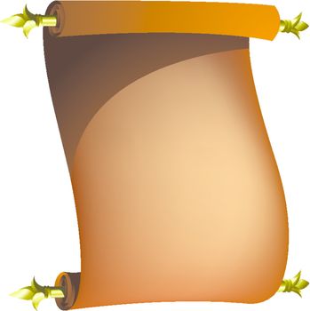 Vector illustration of classic scroll banner