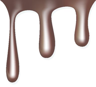 vector chocolate drops