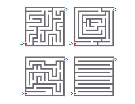 Set of small labyrinth