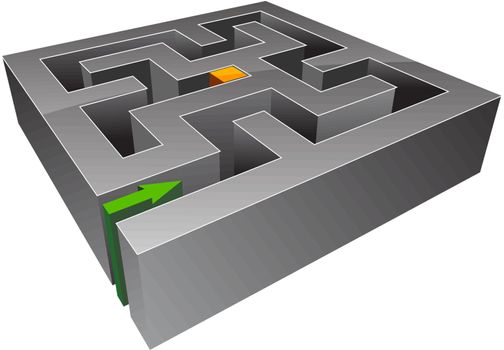 Small vector maze