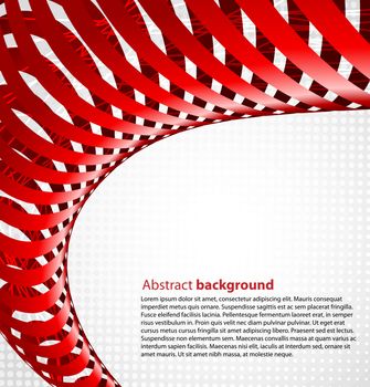 Abstract spiral red background. Vector illustration eps10