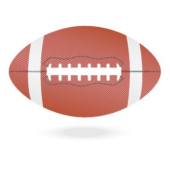 illustration of highly rendered football, isolated in white background.