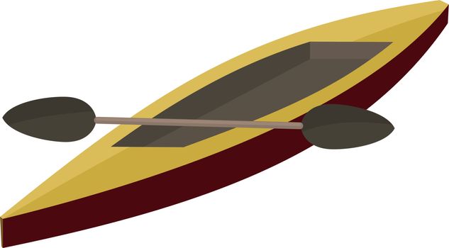 Illustration canoe paddle. EPS10