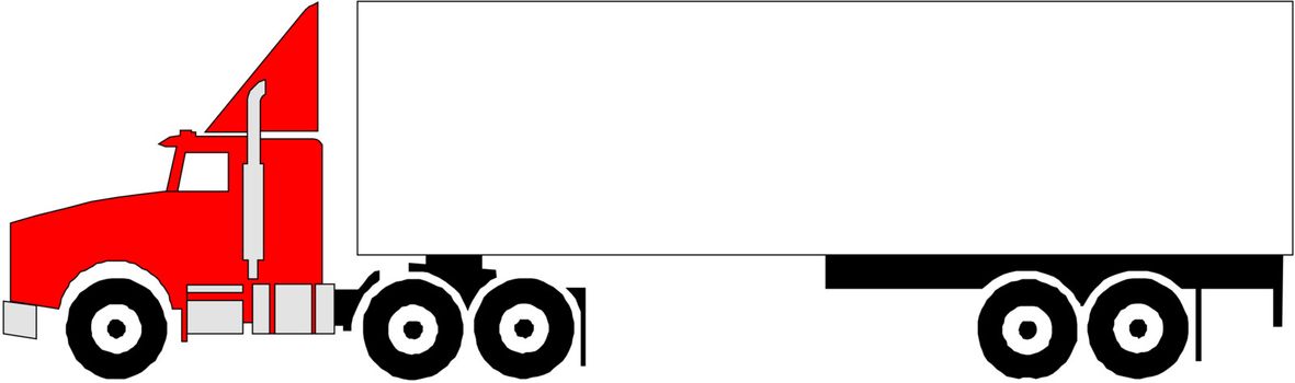 Vector delivery / cargo truck