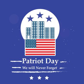 illustration of elements of Patriot Day Background