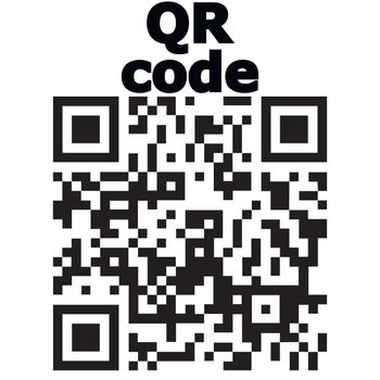 QR code encryption encoding information, encoding information ready to be read by a smartphone, vector QR code information