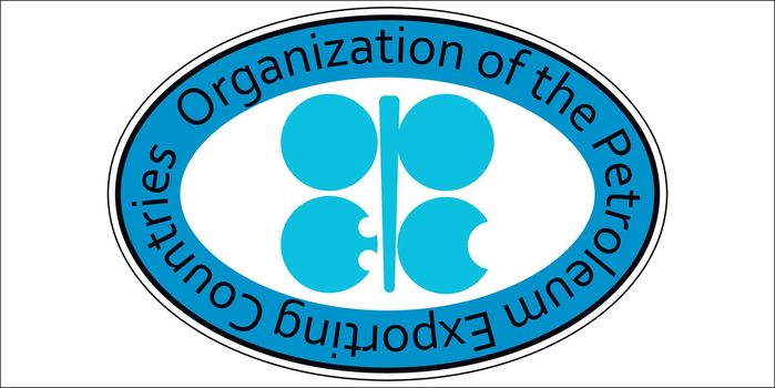 sticker oil organization OPEC oval sticker Organization of the Petroleum Exporting Countries, vector
