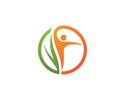 Healthy Life people Logo template vector icon